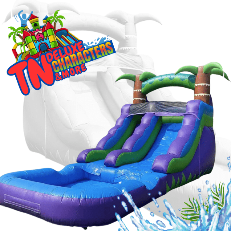 Deluxe 21ft Safari Tropical Water Slide